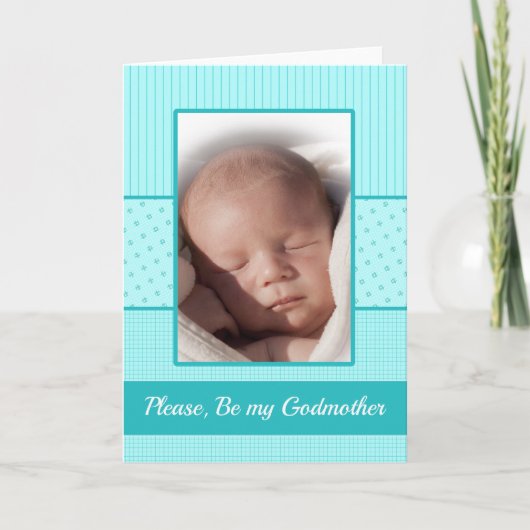 Baby Boy ist meine Godmutter Einladung (Vorderseite)