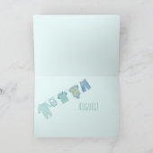 Baby Boy Italian Gratulationen Karte (Innenseite)