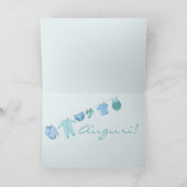 Baby Boy Italian Gratulationen Karte (Innenseite)