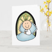 Baby Boy Karte (Gelbe Blume)