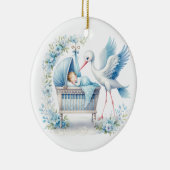 Baby Boy Keramik Ornament (Rechts)