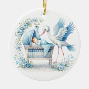 Baby Boy Keramik Ornament