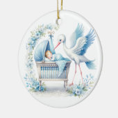 Baby Boy Keramik Ornament (Links)