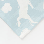 Baby Boy Kinderzimmer Blue Cloud Animals Fleecedecke (Ecke)