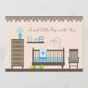 Baby Boy Kinderzimmer Dusche:Einladung Einladung