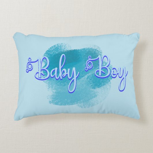Baby Boy Kinderzimmer Kissen (Vorderseite)