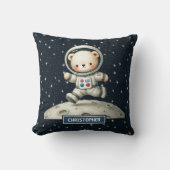 Baby Boy Kinderzimmer Kissen mit Astronaut Teddy B (Vorderseite)