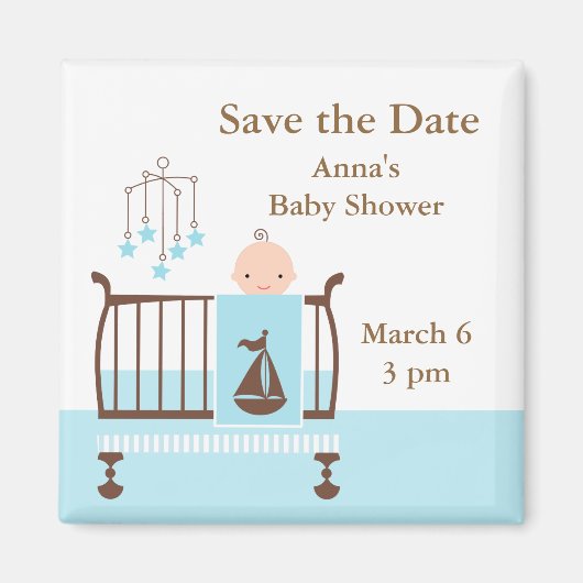 Baby Boy Kinderzimmer Magnet (Vorne)