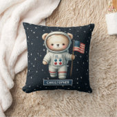 Baby Boy Kissen mit Space Teddy Bear Individuelle  (Decke)