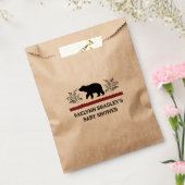Baby Boy Kraft Bear Lumberjack Fevor Bags Geschenktütchen (Versiegelt)