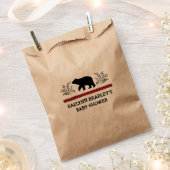 Baby Boy Kraft Bear Lumberjack Fevor Bags Geschenktütchen (Ausgeschnitten)