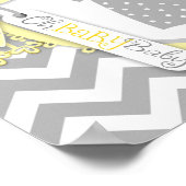 Baby Boy Krawatte Zickzack Print Baby Shooting Ban Poster (Ecke)