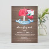 Baby Boy Langstreckendusche per Post Einladung (Stehend Vorderseite)