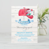 Baby Boy Langstreckendusche per Post Einladung (Stehend Vorderseite)