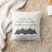 Baby Boy Ließ Sleep Sprichwort Kinderzimmer Kissen (Decke)