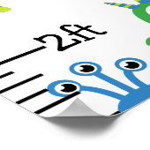 Baby Boy Little Monsters Growth Chart Poster (Ecke)