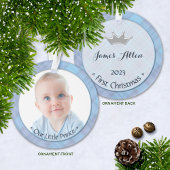 Baby Boy Little Prince First Christmas Keepake ode Ornament