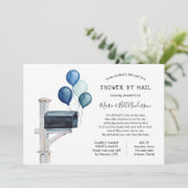 Baby Boy Long Distance Dusche per Mail Einladung (Stehend Vorderseite)