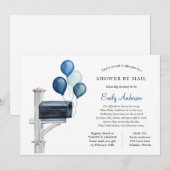 Baby Boy Long Distance Dusche per Mail Einladung (Vorne/Hinten)