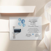 Baby Boy Long Distance Dusche per Mail Einladung