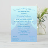 Baby Boy Long Distance Dusche von Mail Stork Einladung (Stehend Vorderseite)