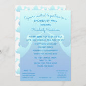 Baby Boy Long Distance Dusche von Mail Stork Einladung (Vorne/Hinten)