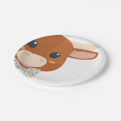 Baby Boy Longhorn Burnt Orange Babydusche Pappteller (Schrägansicht)