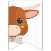 Baby Boy Longhorn Burnt Orange Babydusche Wimpelkette (Zweite Fahne)