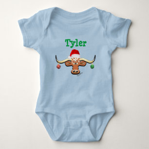 Baby Boy Longhorn Steer Baby Bodysuit Baby Strampler