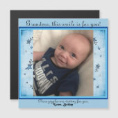 Baby Boy Magnetic Picture Card für Großmutter Magnetkarte (Vorne/Hinten)