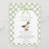 Baby Boy Mallard Duck Babydusche Einladung (Vorne/Hinten)