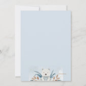 Baby Boy Meet und Greet Einladung (Rückseite)