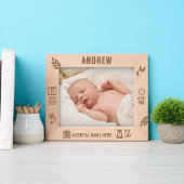Baby Boy Memory Frame | Horizontal | DP7 Geätzte Rahmen