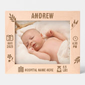 Baby Boy Memory Frame | Horizontal | DP7 Geätzte Rahmen