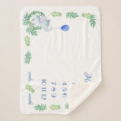 Baby Boy Milestone Sherpa Blanket Monatlich Woche Sherpadecke (Vorderseite)