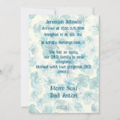 Baby Boy mit Geschwister Neuankömmling Ankündigung (Rückseite)