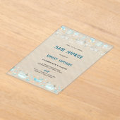 Baby Boy Modern Shower Invitation Acryleinladungen (Ablage )