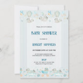 Baby Boy Modern Shower Invitation Save The Date (Vorderseite)