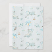 Baby Boy Modern Shower Invitation Save The Date (Rückseite)