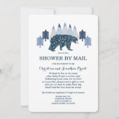 Baby Boy Moderne Babydusche für Bären per Post Einladung (Vorderseite)