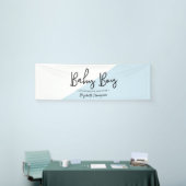 Baby Boy Moderne Diagonal Baby Dusche Banner (Messeveranstaltung)