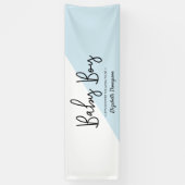 Baby Boy Moderne Diagonal Baby Dusche Banner (Vertikal)