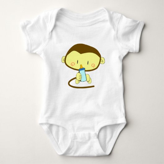 Baby Boy Monkey Baby Strampler (Vorderseite)