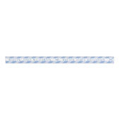 Baby Boy Monogram Blue Gift Wrapping Grosgrain Rib Ripsband (Vorderseite)