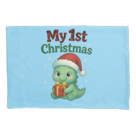 Baby Boy My 1st Christmas Dino Kissenbezug