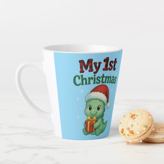Baby Boy My 1st Christmas Dino Milchtasse (Beispiel)