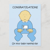Baby Boy Naming Day Herzlichen Glückwunsch.