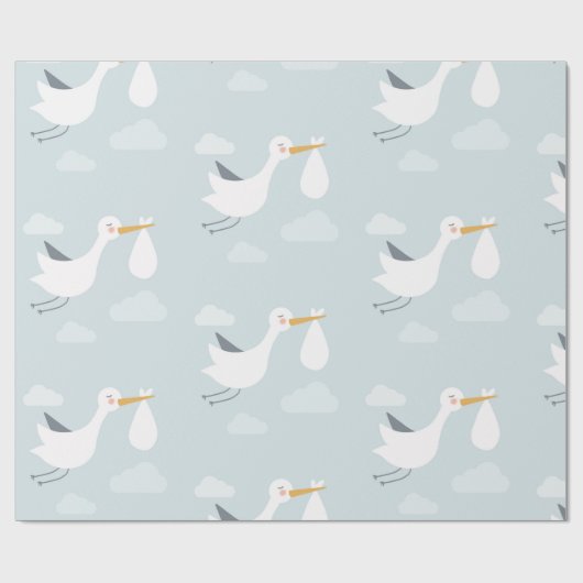 Baby Boy Neuborn Shower Sralk Bundle of Joy Geschenkpapier (Flach)