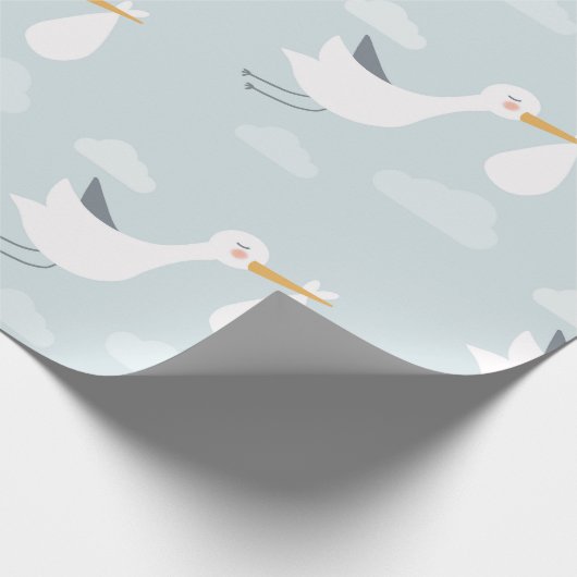 Baby Boy Neuborn Shower Sralk Bundle of Joy Geschenkpapier (Ecke)