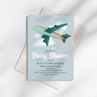 Baby Boy Niedlich Blue Airplane Travel Baby Dusche